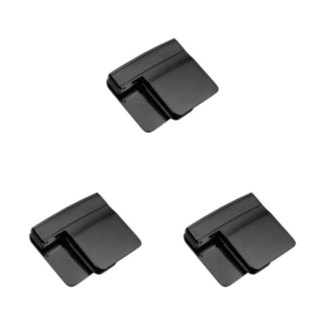 ZheElen Belt Clip Foldable Belt Buckle With Adjustable Buckle Clip For Easy Travel black 3Set
