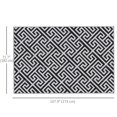 thumbnail image 3 of Outsunny Reversible Outdoor RV Rug, Black & White, 6' x 9', Waterproof, UV Resistant, 3 of 9