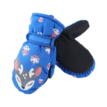 Kcavykas Outdoor, Sports Gants Chauds pour Enfants Hiver Outdoor Mitaines Épaissies Anti-Froid Gants de Ski