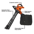 thumbnail image 2 of BLACK+DECKER 12 Amp 3-in-1 Electric Leaf Blower & Mulcher with Leaf Vacuum Kit, 2 of 5