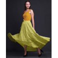 thumbnail image 4 of Phagun Jupe Longue Décontractée Jaune Moyenne pour Femmes, Maxi d'Été, Vêtements Indiens-22, 4 of 6