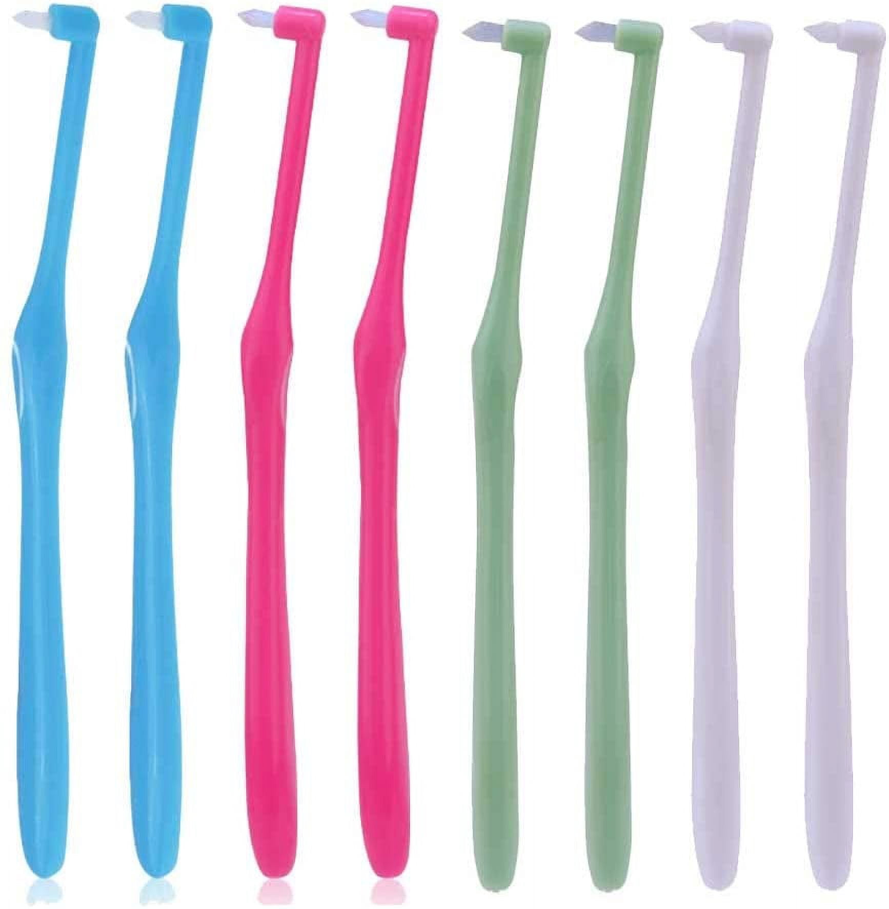 8 Pcs Brosses à Dents Orthodontiques, Brosse Interdentaire Brosse à Dents pour Gencives Brosses pour Dents Souples Brosse à Touffes Dentaires Brosse Compacte pour Interstice Appareils Orthodontiques Brosse à Dents de Sagesse