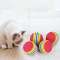 thumbnail image 3 of SIfdSeng Jouet Interactif pour Chat Boule Arc-en-Ciel en Mousse Rayée Jouet de Dentition pour Chiots Grandes Races Jouets pour Filles Chien Jouets pour Chiots Chien Résistant, 3 of 7