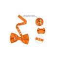 thumbnail image 3 of INSPIRE CHIC Accessoires de Nœud Papillon pour Hommes Sangle Ajustable Formel Uni Smoking Pré-Noué Orange, 3 of 5