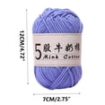 thumbnail image 3 of Birdeem 5 Strands Milk Cotton Doll Crochet Diy Knitting Thread Baby Sweater Wool Ball, 3 of 6