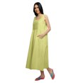 thumbnail image 2 of Moomaya Nuisette Unie à Bretelles Spaghetti pour Femmes Longueur Genou Robe de Nuit, 2 of 6