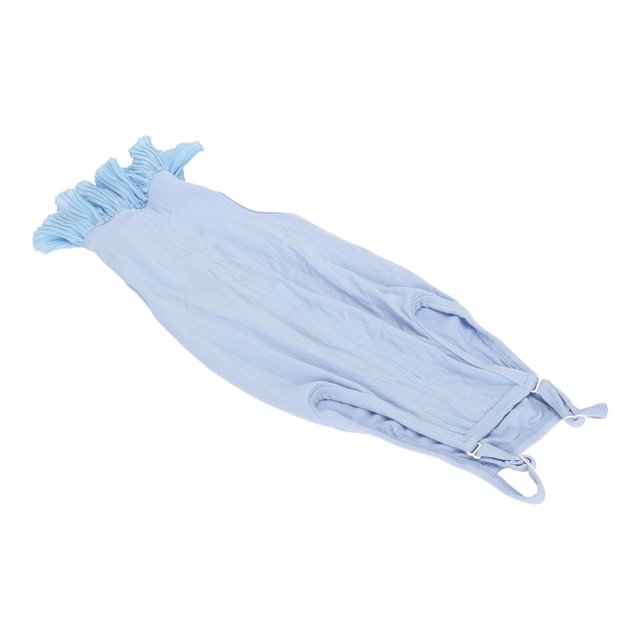 Cat Recovery Suit, Lace Neckline Modal Cat After Surgey Wear Tail Adjustable Light Blue For Postoperative Recovery For Pet S,M,L