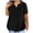 ZC-Black, variant on CFLVAEK Big Oversized Cotton Shirts for Women Loose Fit Notch V Neck Shirts with Pocket Casual Short Sleeve Blouses Plus Size Trendy Female Clothing Green XXXXXL