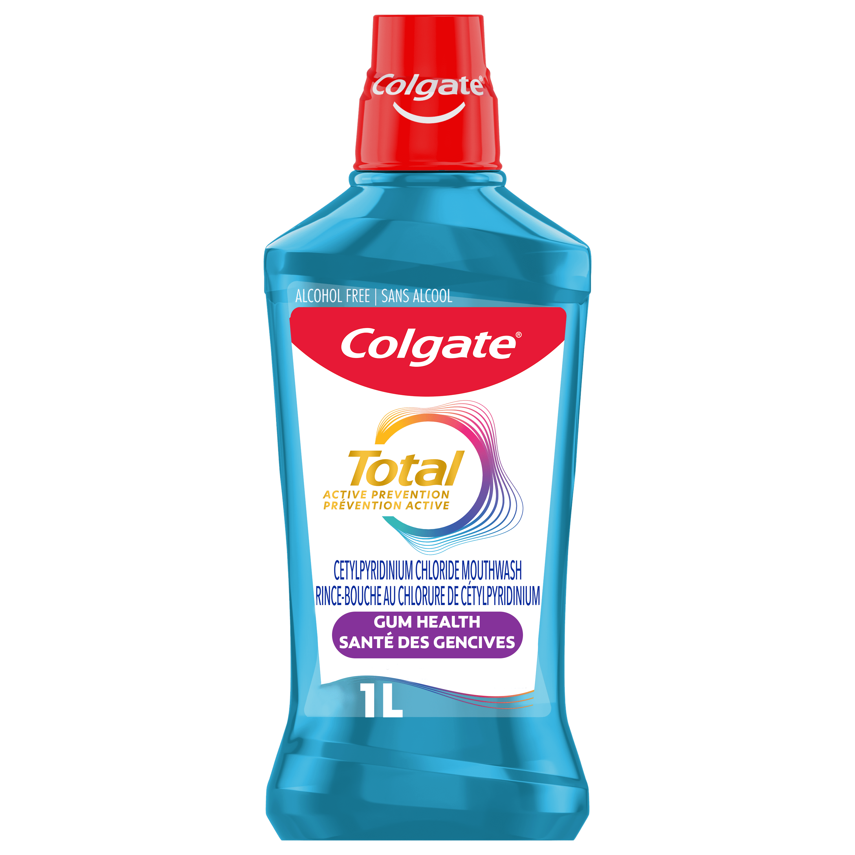 Rince-bouche Colgate Total Gencives saines sans alcool, menthe, 1 l
