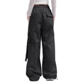 thumbnail image 5 of LSLJS Women's Mid-waist Pocket Overalls Casual Pants In Spring and Summer, Womens Cargo Pants Summer Clothes, 5 of 5