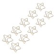thumbnail image 3 of 10 Star And Moon Paperclips Gold Paperclips Special Shaped Electroplating  Pin For Office Document File Organization School Stationery, 3 of 8