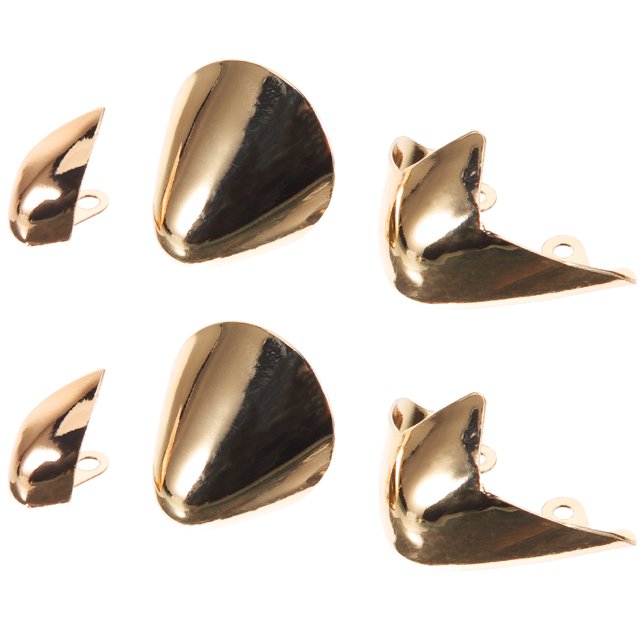 3 Paires de Protecteurs de Chaussures Pointus Embouts Métalliques Décorations de Talons Hauts