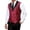 Red, variant on Men's Vest, Formal Waistcoat Sleeveless With V-Neck, Adjustable Fit For Wedding Suit And Business Attire