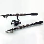 Telescopic Fishing Rod Saltwater Travel Spinning Fishing Rods Poles Retractable Fishing Pole Rods