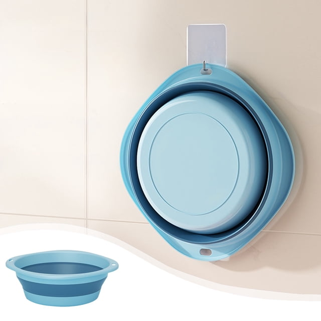 Collapsible Sink Basin, Foldable Wash Tub, Portable Dish Pan for Kitchen, Camping, Laundry, 1-Piece