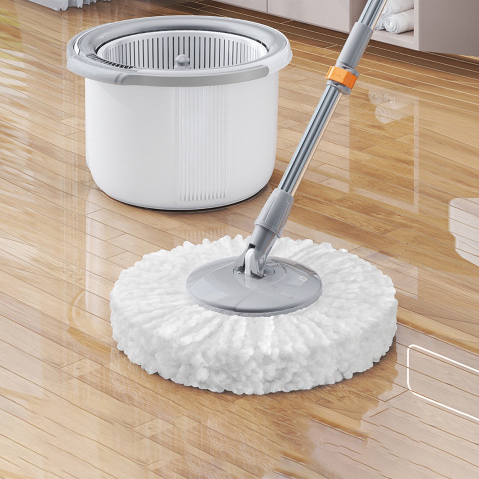 TopLLC Clean Products for Cleaning, Mop And Bucket With Wringer Set- Support Self Separation Sewage And Clean Water-Telescopic Stainless-Steel Mop Cleaning Bucket Mop For Floors Kitchen portable mop