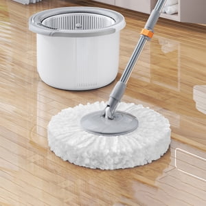 TIMIFIS Portable Mop Mop and Bucket with Wringer Set- Support Self Separation Sewage and Clean Water-Telescopic Stainless-Steel Mop Cleaning Bucket Mop for Floors Kitchen Cleaning Tools