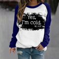 thumbnail image 1 of Chandails à Capuchon Mode pour Femmes 2023 T-shirt Imprimé Blouse à Manches Longues Col Rond Hauts Décontractés Chandail 50 % de Rabais Liquidation Costumes d'Halloween/Noël, 1 of 5