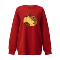 thumbnail image 2 of Nouveaux Hauts pour Femmes 2023 Mode Imprimé Col Rond Chandail à Enfiler Hauts Manches Longues Blouse Confortable Chandail Coupe Décontractée Chandail Surdimensionné pour Femmes, 2 of 3