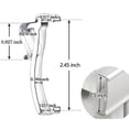 thumbnail image 2 of 12 Pack Valance Blind Clips 2.5 Inch Horizontal Blinds Parts Replacements Plastic Clear Curtain Shades Decorative Accessories, 2 of 8