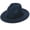 Navy, variant on Womens Fashion Classic Wide-Brim Floppy Panama Hat Belt Buckle Wool Fedora Hat