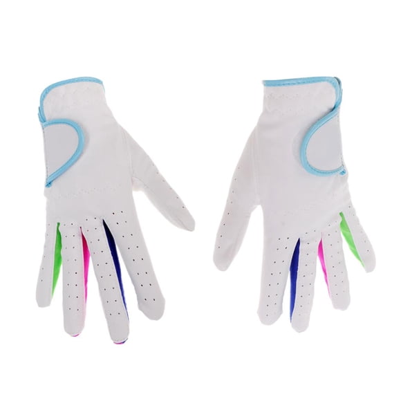 jinwen Paire de Gants de Golf Doux pour Enfants Légers Portatifs Sport Ajustables Confortables 14