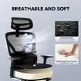 thumbnail image 4 of EDTara Mesh Ergonomic Office Chair, High-Back Swivel Design With Adjustable Lumbar Support, 3d Armrests and Reclining Back, 4 of 9