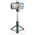 thumbnail image 2 of KOMI Selfie Stick Tripod with Fill Light, 40 inch Extendable and Portable Stable Selfie Stick Tripod with Wireless Remote Compatible with All Cellphones for Selfies, Live Streaming, Video, Green, 2 of 5