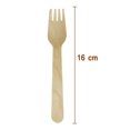 thumbnail image 3 of Japceit 100PCS Party Picnic Disposable Wooden Fork, 3 of 9
