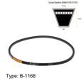 thumbnail image 2 of Unique Bargains B-1168 V-Belts Drive Belt 1168mm Inner Girth Rubber for Power Transmission 2 Pack, 2 of 6