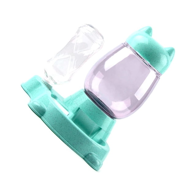 keepw Distributeur Automatique pour Aliments pour Animaux Bol à Boire Distributeur de Nourriture Finition Format Compact Outil Polyvalent d'Alimentation pour Chat Vert