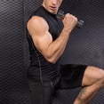 thumbnail image 3 of Men's Athletic Compression Shirts Sleeveless Tank Top Slim Running Sports Workout Base Layer Undershirt, 3 of 6