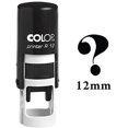 thumbnail image 3 of QUESTION MARK Self Inking Mini Rubber Stamp Colop Round Decorative Teachers Stamps 12mm, 3 of 4