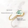thumbnail image 4 of Clearance! beishanbush Coat Hook Wall Mounted Round Robe Hook Brushed Gold Towel Hook Heavy Duty Coat Rack for Bathroom Entryway Kitchen Living Room Non Hole Installation One Size Multi-Color, 4 of 9