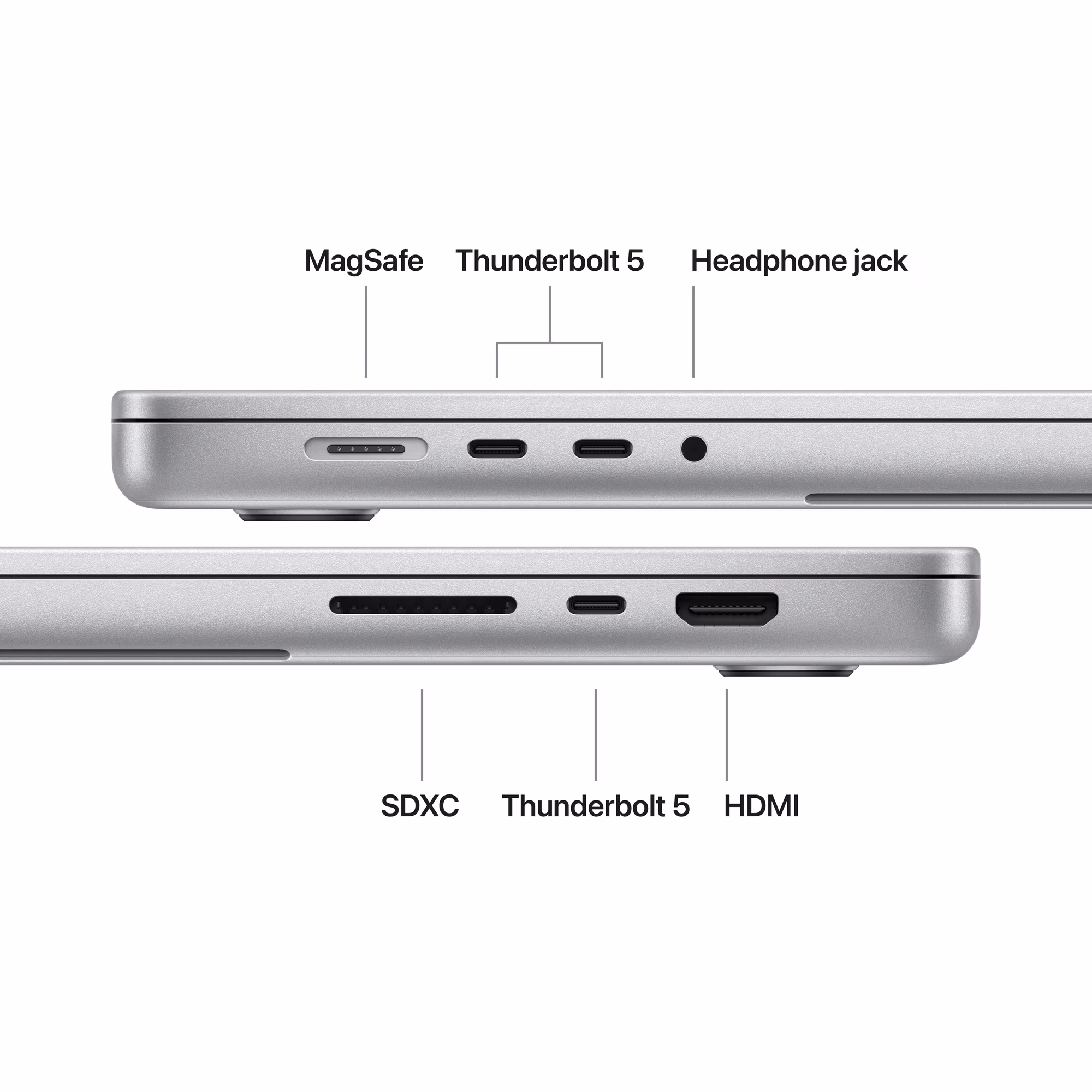 thumbnail image 4 of Apple 16" MacBook Pro with M5 Pro chip, 18 core CPU / 20 core GPU, 24GB Memory, 1TB SSD - Silver, 4 of 5