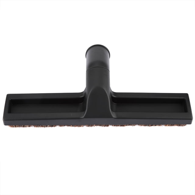 FLAMEEN Lightweight Vacuum Cleaner Floor Brush, a black vacuum cleaner brush head made of high-strength plastic. Features soft bristles to prevent floor scratches, a 360-degree rotation design for thorough cleaning, and compatibility with vacuum cleaners with a 32mm inner diameter. Approximate dimensions are 300mm x 130mm x 105mm.