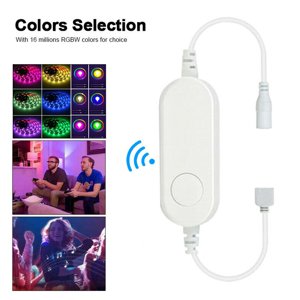 thinsony RGB LED Light Strip Controller Mobile Phone Remote Bedroom Wall Bar Movie Lamp Dimmer Switch Lighting Accessories RGB 4 Holes