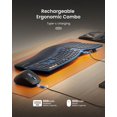 thumbnail image 2 of Clavier et Souris Ergonomiques Sans Fil, ProtoArc EKM01 Plus Pleine Grandeur Clavier et Souris Ergo Bluetooth, Conception Séparée, Repose-Poignet, Multi-Appareils, Recharge, 2 of 9