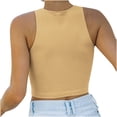 thumbnail image 4 of Débardeur zanvin pour Femmes, Haut d'Été Décontracté Sans Manches Uni à Col Rond pour Femmes, Chemisier Court Gilet, 4 of 5