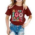 thumbnail image 1 of MEZZALL T-Shirts Imprimés pour Enfants Saison Scolaire Col Rond T-Shirt à Manches Courtes pour Garçons Filles Tee Hauts Mignon, 6-7 Ans, 1 of 4