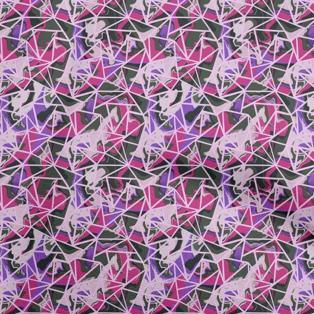 oneOone Rayon Magenta Fabric Abstract Sewing Craft Projects Fabric Prints By Yard 56 Inch Wide