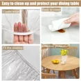thumbnail image 3 of STONCEL Protège-Nappe Rond en Plastique 45-56 Po, Protège-Nappe Rond Transparent en Plastique, Nappe en Vinyle PVC Robuste à Bord Élastique pour Table Ronde, 45-56 Pouces, PVC, Protège-Table, 3 of 7