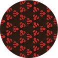 thumbnail image 1 of Ahgly Company Tapis d'Intérieur Ronds de Style Transitionnel Lavables à la Machine, Gris Minuit, 8 Pieds Rond, 1 of 7