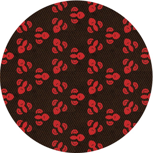 Ahgly Company Tapis d'Intérieur Ronds de Style Transitionnel Lavables à la Machine, Gris Minuit, 8 Pieds Rond