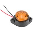 thumbnail image 1 of 12V 6LED Mini Marqueur Latéral Rond Indicateur de Signalisation Lampe de Dégagement pour Remorque Camion (Jaune), 1 of 8