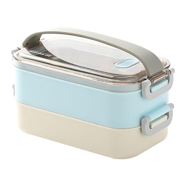 Summer Savings Kcavykas Kitchen Goodies,Microwave Lunch Box Japanese Wood Bento Box 2 Layer Container Storage New