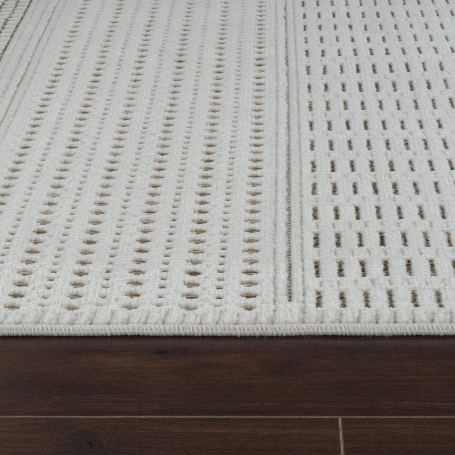 Rug Branch Maise Abstract Indoor Outdoor Area Rug, Beige Brown, Modern - Entryway, Hallway, Bathroom, and Kitchen