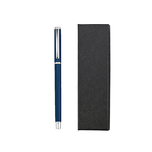 Blue Student Exam Pen 0.5Mm Press Type Gel Ink Pen Quick Drying Writing Pen Set Of 1 Blue Ink Pen For School Office Note Taking Smooth Writing Comfort Grip Design 52G Lightweight