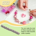 thumbnail image 4 of 50 Pieces Rhinestone Rondelle Handmade Spacer Beads Jewelry Crystal Making Earring Bracelet Multi-colors Loose Bead Earring Necklace Accessories Purple, 4 of 6