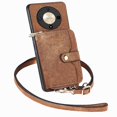 thumbnail image 5 of Crossbody Phone Case Wallet with Detachable Strap for Honor X9B Shockproof Cover Brown, 5 of 5
